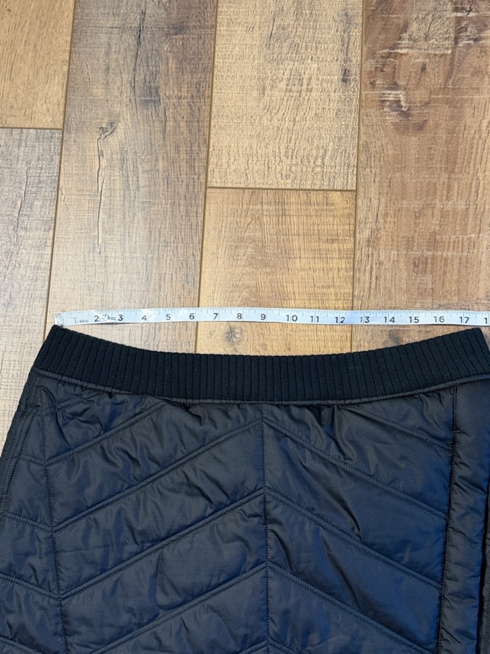 prAna Diva Wrap Quilted Fleece Lined Black Skirt Size XL - Picture 11 of 12